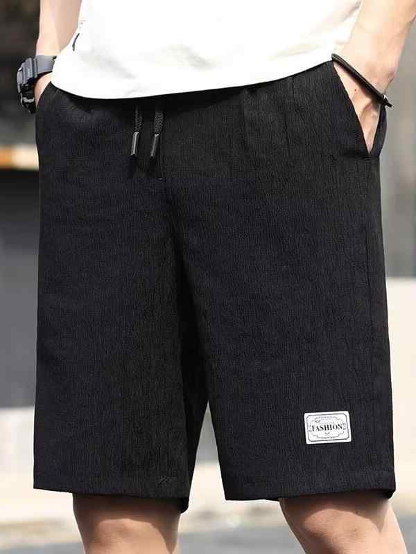 メンズ ショーツ ハーフパンツ 夏用 竹繊維 高弾性 接触冷感 吸湿速乾 薄手 軽量 直筒 ハイウエスト 系紐 透気性 日常 普段使い ゆった..