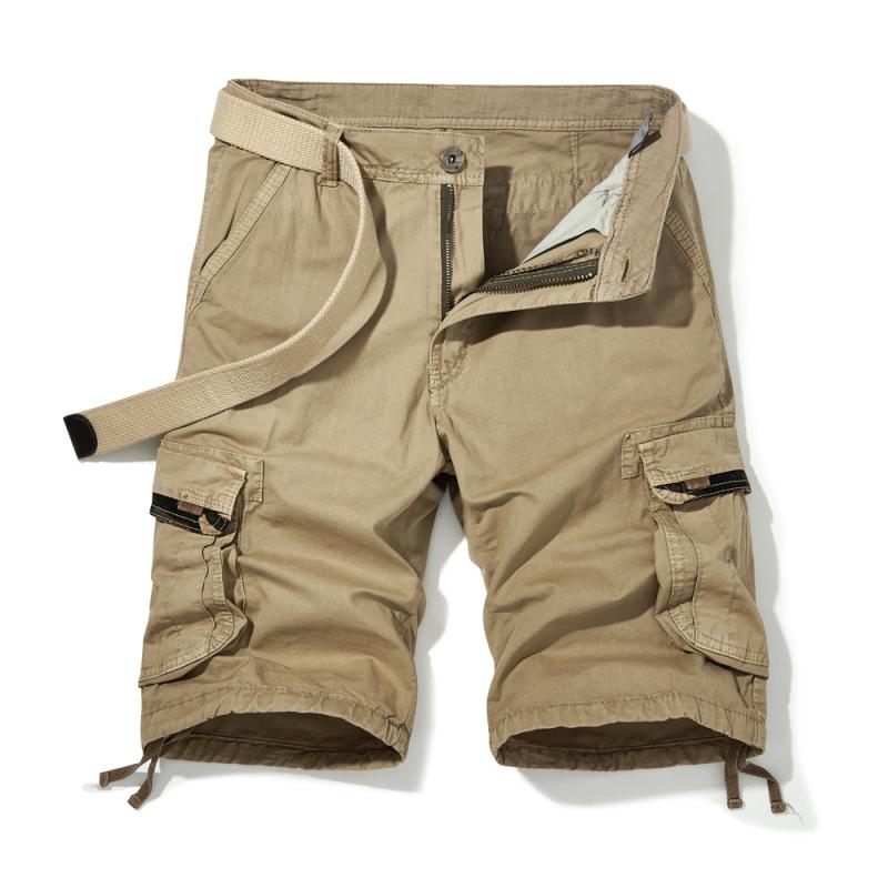 メンズ 工装 ショートパンツ 男性用 5分丈 綿素材 直筒型 夏用 ミリタリー カジュアル 灰色 軍緑 ブラック ブルー カーキ 多ポケット 軽量 通勤 普段使い 復古 スタイル