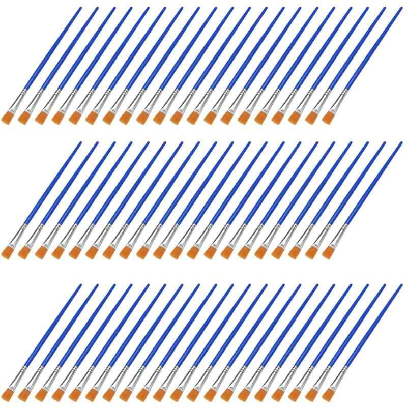 SC.bA 【書同梱】 絵筆 筆 大容量60本セット 毛先安定硬めで抜けにくい 画材 ペイント 油絵 水彩画 アクリル画 プラモデル 模型 塗装 お絵描き