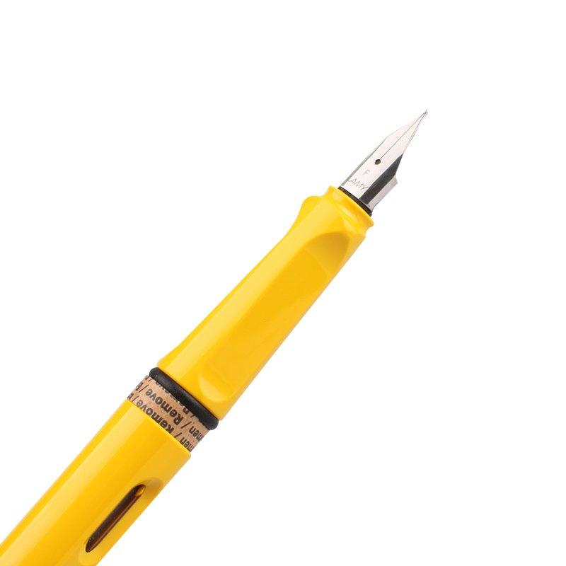 LAMY ラミー サファリ 万年筆 スチールペン先 F(細字) イエロー・L18-F