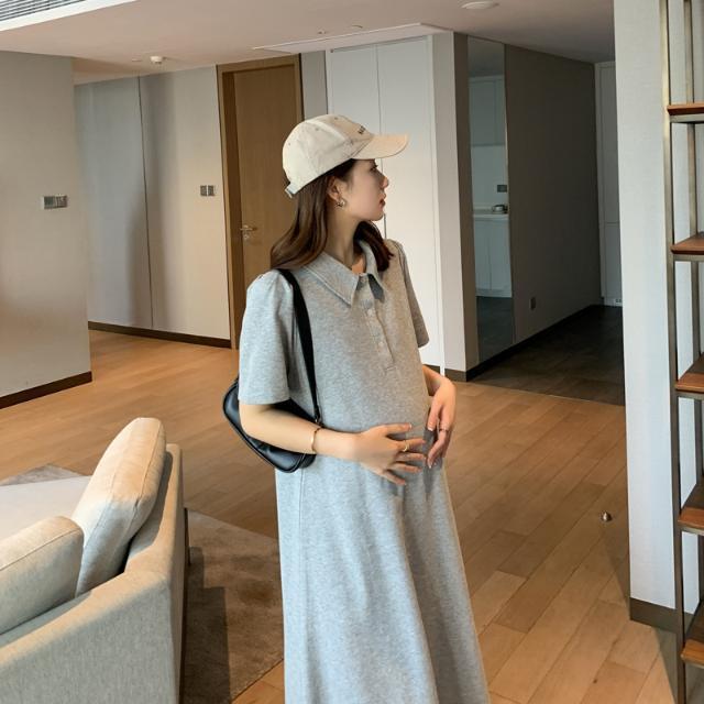 ワンピース マタニティ レディース 半袖 襟付き ミドル丈 膝下丈 無地 ゆるシルエット ゆったり カジュアル 体型カバー 妊婦服 お出かけ 普段着・カテゴリ: ワンピース・ネックライン: ポロネック・袖丈: 五分袖・素材: ミルクシルク・主な素材: ポリエステル・主な素材成分: ポリエステル70-80%・スカート丈: ミディアム丈・カラー: ブルー、グレー・サイズ: M、L、XL、XXL・シルエット: Aライン・スタイル: カジュアル・袖型: 通常袖
