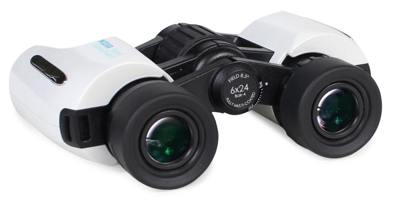 MIZAR(ミザールテック) 双眼鏡 6倍 24mm 口径 ポロプリズム式 スタンダード パールホワイト Alcor6