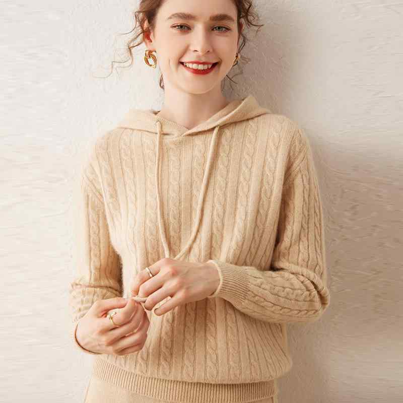 パーカー レディース 秋冬 暖かい カシミヤ ニット 無地 ゆったり 長袖 プルオーバー 厚手 重ね着風 防寒 柔らかい シンプル おしゃれ 無地 普段着 トップス・カテゴリ: セーター・柄: 無地・スタイル: カジュアル、英倫風・フィット感: レギュラー・着丈: 50-65cm・ネックライン: フード付き・袖丈: 長袖・厚さ: 厚手・トレンド: リブ・加工: 形態安定・カラー展開: 麻灰色,摩卡棕,珍珠白,青绒原色・サイズ展開: フリーサイズ・袖型: レギュラー・主な素材: カシミヤ・素材混率: 30%-50%・対象年齢層: 大人・対象性別: 女性