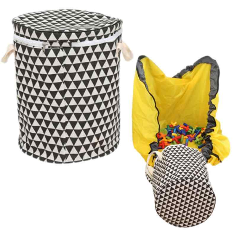 【LIMSE】【おもちゃ収納 &amp; プレイマット 2WAYセット】直径150cmお片付けマット 一体型 収納ボック..