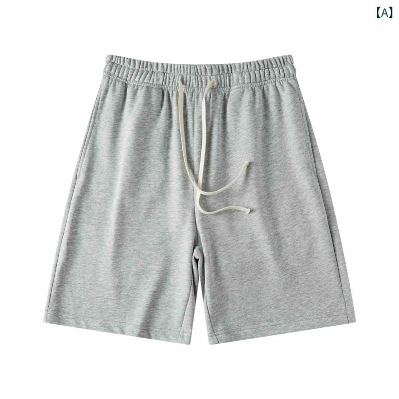メンズ 短パン 毛円 運動 ショーツ 潮 男女兼用 休闲 スウェットパンツ 百搭 夏季 直筒 綿混 紡績 軽量 吸湿速乾 無弾力 ゆったり フィ..