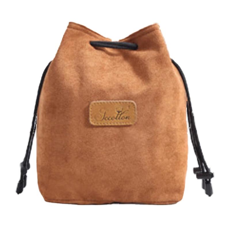 [FUPUONE] カメラ収納ポーチ カメラケース 巾着バッグ 一眼レフ デジカメ 5カラー