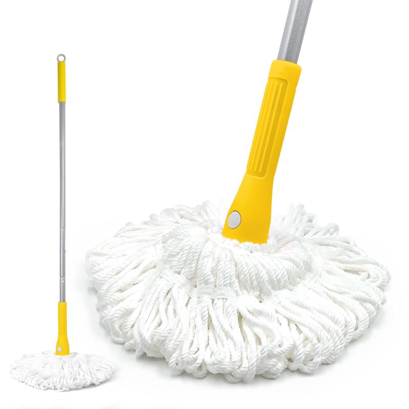 JEHONN収納便利乾湿両用モップ 絞り器付き, 回転モッ