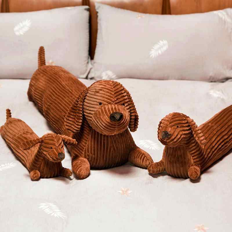Kitchen Mats - ぬいぐるみ 抱き枕 犬 かわいい 動物 毛布 ぬいぐるみ クッション 長方形 子供用 寝室用 寝つき 改善 PP綿 填充 短毛 柔らかい 軽量 50cm 70cm 110cm サイズ 展開 ベッド ソファ 休息 グレー 黒白 カラーバリエーション 4-6