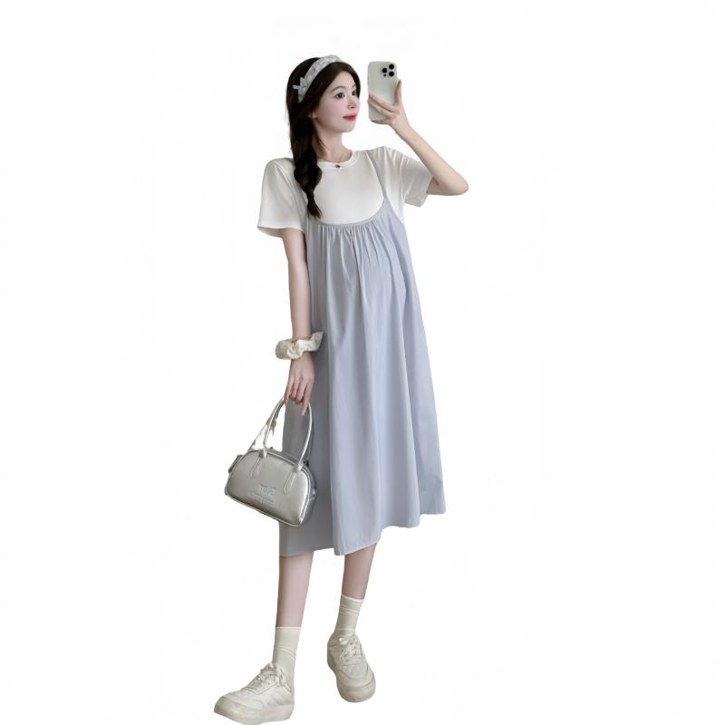 ワンピース レディース 妊婦 マタニティ 夏服 ロング 切り替え ゆったり 体型カバー 薄手 上品 きれいめ・カテゴリ: ワンピース・ネックライン: ラウンドネック・袖丈: 五分袖・素材: ポリエステル70-80%・柄: 無地・着丈: ミディアム丈・カラー: ブルー,イエロー,カーキ・サイズ: M,L,XL,XXL・シルエット: Aライン・スタイル: フェミニン・袖のタイプ: レギュラー袖・デザイン: パッチワーク