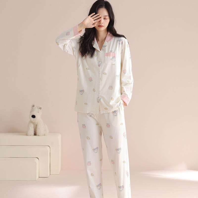 パジャマ レディース 春夏 綿100％ 授乳服 産後 部屋着 ルームウェア 授乳用 前開き 長袖 快適 ナチュラル 無地 吸湿性 通気性 肌に優しい マタニティウェア 入院着 産前 産後対応 ゆったり リラックスウェア 柔らかい 部屋着 ナイトウェア・素材: 綿100%・スタイル: セットアップ、アニメーション柄・袖丈: 長袖・丈: ロング丈・カラー展開: ピンク、イエロー、ブルー、グリーン、パープル、オレンジ・サイズ展開: M、L、XL、XXL・厚さ: 181-200g/平方メートル