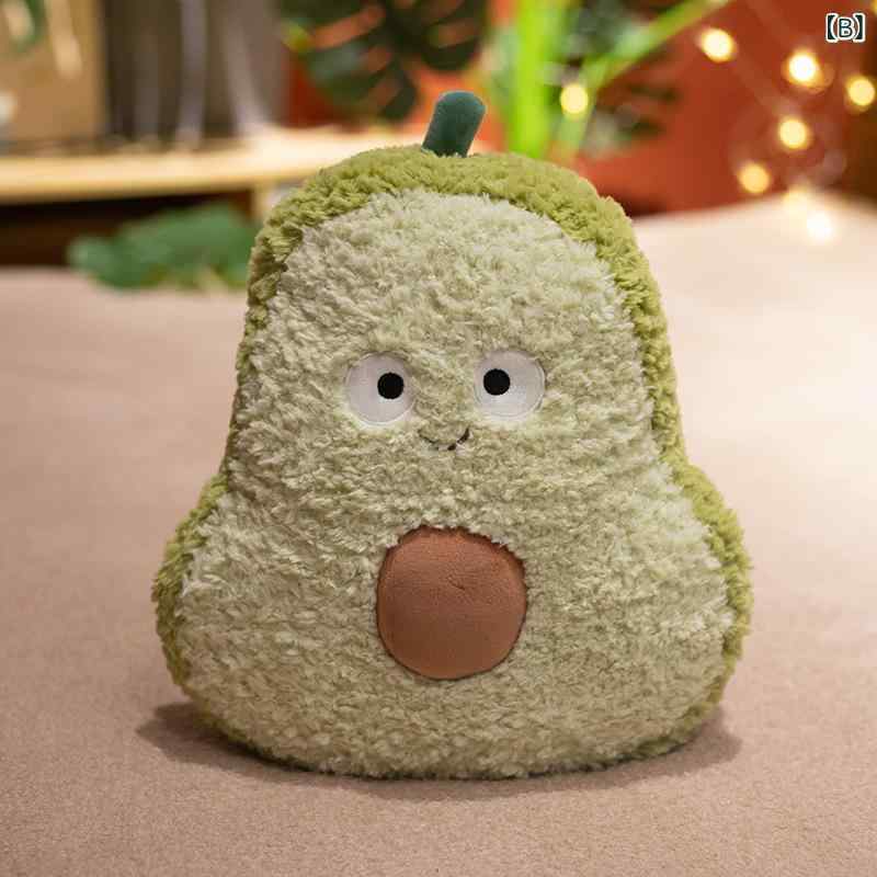 抱枕 かわいい フルーツ デザイン 毛绒 ぬいぐるみ 枕 長方形 柔らかい クッション ソファ 背もたれ 暖手 ポケット 付き 子供用 ギフト プレゼント アイデア グッズ 草莓 赤 牛油果 緑 山竹 紫 胡萝卜 オレンジ 純色 パターン 小清新 スタイ