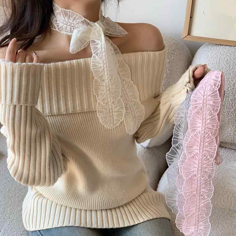 Other - スカーフ ヘアアクセサリー かわいい 春夏 ピンク グレー アイボリー レース 花柄 リボン タッセル ポリエステル 軽量 長さ135cm 個性派 プリント加工 森ガール インスピレーション ネック ヘッドバンド ヘアバンド ヘアリボン ヘアピン ヘアク