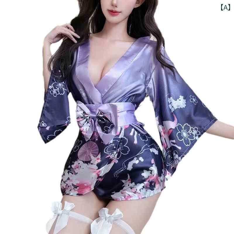 ・スタイル: 和服、透視装、制服装・主な素材: ポリエステル90%-95%・対象性別: 女性・カラー展開: グラデーションパープル【腰封+Tパンツ含む】、グラデーションピンク【腰封+Tタイプ含む】、グラデーションパープルセット+同款ストッキング、グラデーションピンクセット+同款ストッキング・サイズ展開: 均一サイズ
