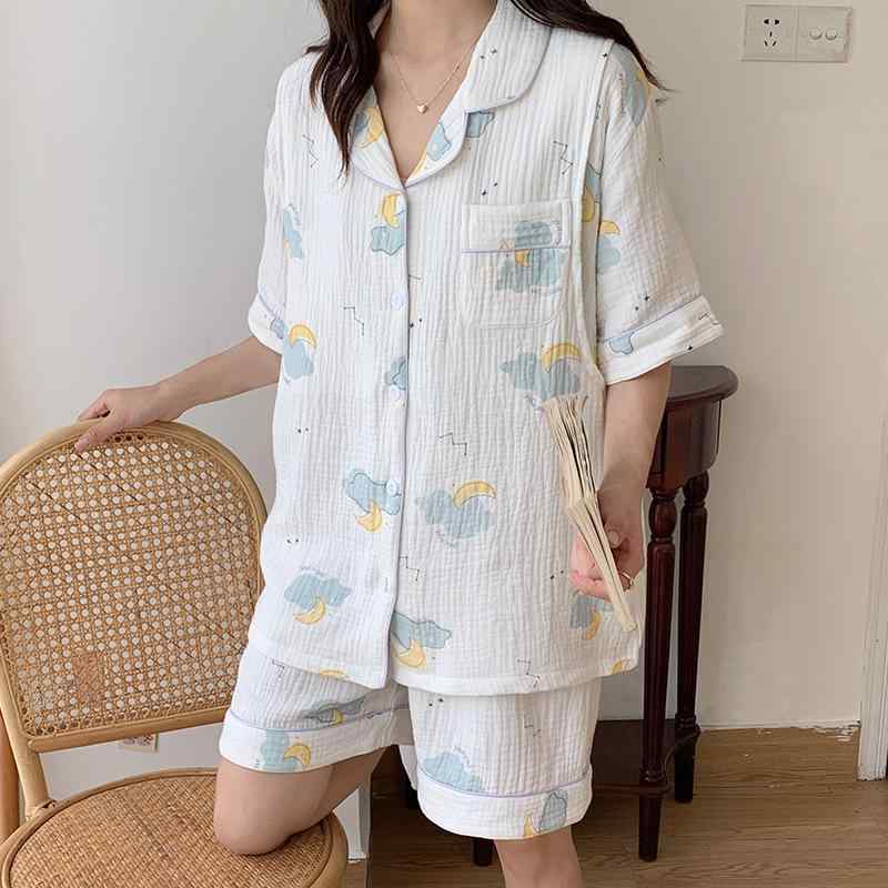 パジャマ マタニティ レディース 半袖 授乳服 上下セット 春夏 綿100% 産後 妊婦服 ルームウェア 部屋着 コットン 授乳口付き ウエスト調整 A類 接触冷感 ゆったり 通気性 おしゃれ かわいい ナイトウェア