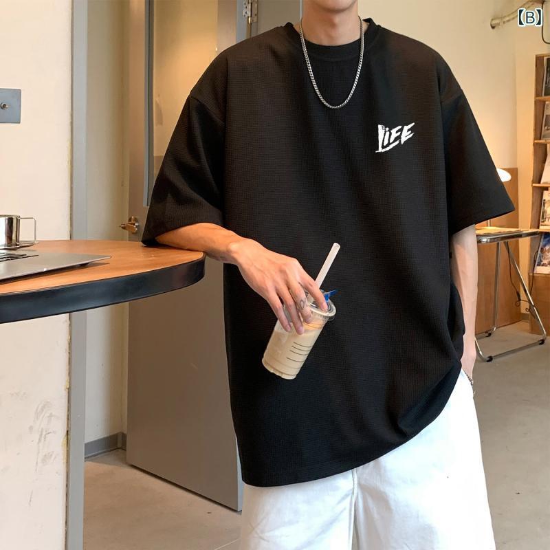 Tシャツ メンズ 半袖 速乾 ワッフル柄 接触...の紹介画像3