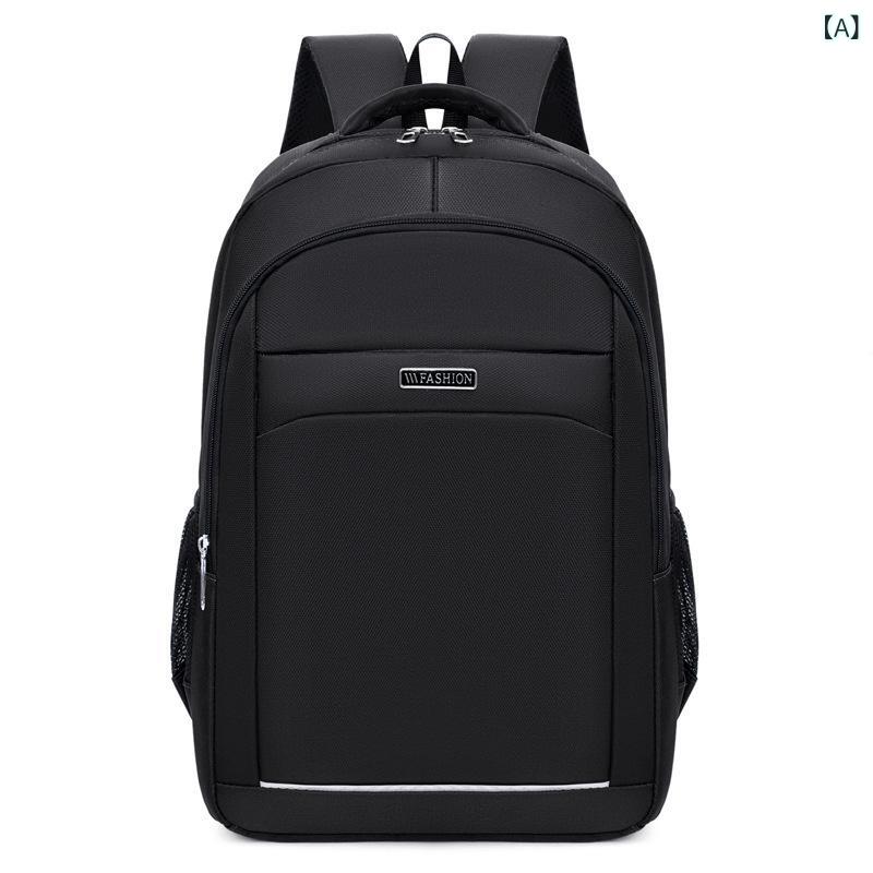 Other - バックパック メンズ レディース ユニセックス ビジネス シンプル ナイロン 耐久性 軽量 容量大 16インチノートPC収納 春秋 グレー ブラック ブルー 旅行 学生 日常使い 肩掛け リュックサック