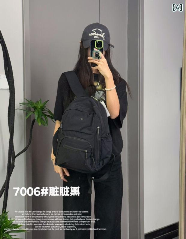 リュックサック 男女兼用 多ポケット ナイロン 20-35L 14インチPC対応 気圧背負い 防晒 透気 遮陽 休閑旅行…