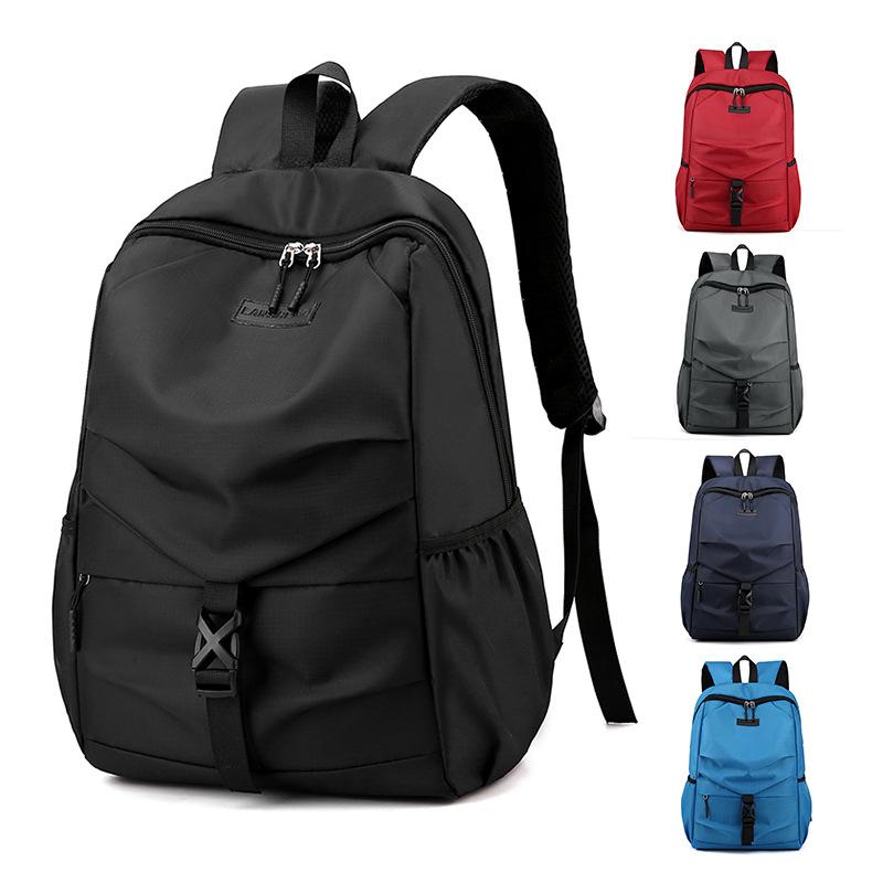 ・容量: 20-35L・素材: ナイロン・機能: 通気性、防水、耐摩耗、防盗、抗震、軽量・柄: 無地・スタイル: クロスボーダー・裏地素材: ポリエステル・流行要素: プリーツ・背負いシステム: 曲線肩帯・カラー展開: 赤、黒、紺、ライトブルー、グレー・収納PCサイズ: 15インチ・適用シーン: 旅行