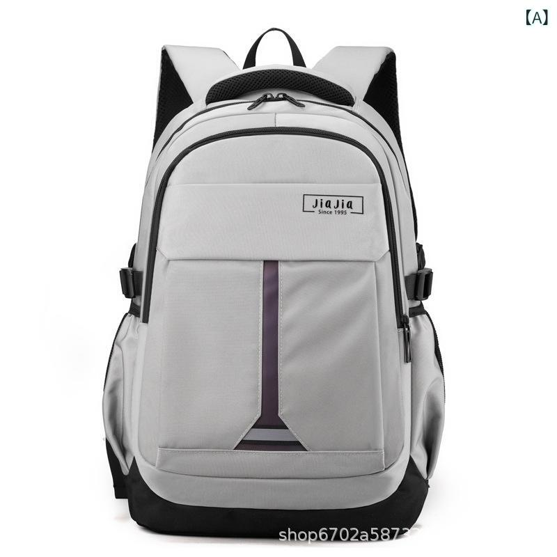 バックパック 男女兼用 メンズ レディース リュックサック ニットバッグ ナイロン素材 軽量 肩負荷軽減 気圧パッド 肩紐 大容量 20-35L 都市 カジュアル シンプル 無地 グレー系 ブラック ネイビー ベージュ 通勤 旅行 日常使い 短距離出張
