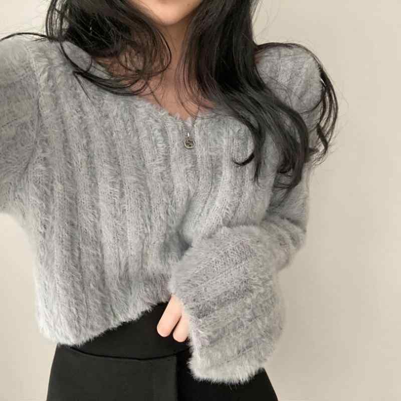 ・カテゴリ: 毛衣・スタイル: 通勤、都市風・主な素材: ポリエステル80%-90%・柄: 無地・ネックライン: ラウンドネック・袖丈: 超長袖・フィット: ルーズフィット