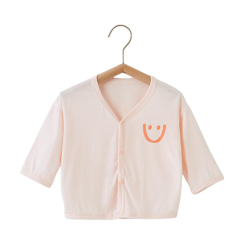 ベビー 薄手 外套 夏 赤ちゃん エアコン服 カーディガン 子供 防晒服 モダール 骨なし 上着 ピンク ライトグリーン 接触冷感 吸湿速乾 軽量 通気性 柔らかい 肌触り 普段使い 室内外 ユニセックス 1-3歳