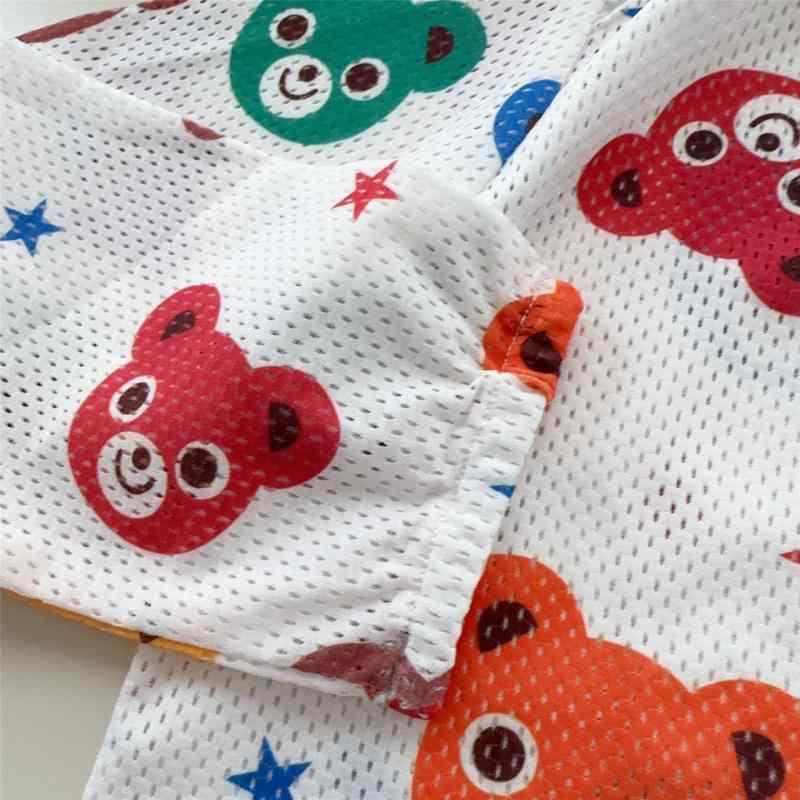 キッズ 防晒衣 夏 子供用 綿 透気 連帽 ロングスリーブ トップス ユニセックス かわいい 動物プリント 軽量 速乾 3～8歳 90～130cm