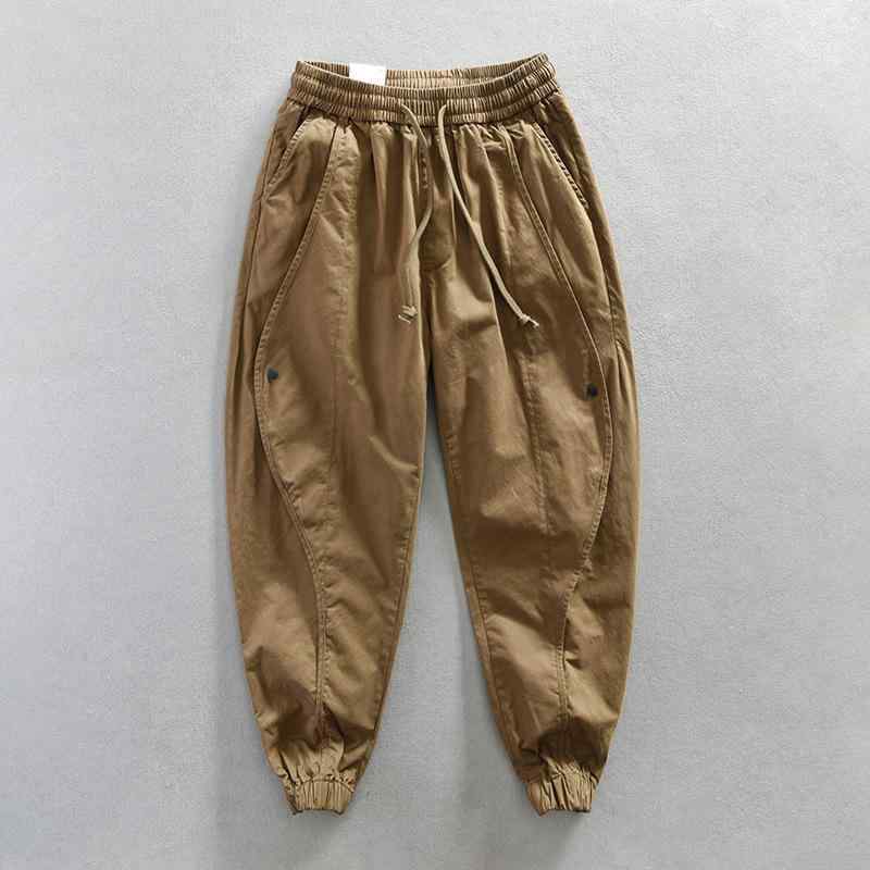 乐天商城 - メンズ カーゴパンツ 工装風 コーンパンツ ロング丈 中腰 普通厚 通年 コットン100% 無弾性 青年向け 機洗い可能 カーキ コーヒー ミリタリーグリーン ネイビー カジュアル 日常使い アウトドア 軽量 丈夫 シンプル メンズボトムス 男性用 ズボ