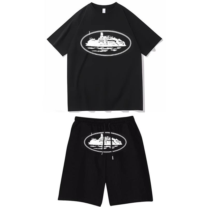 メンズ レディース ユニセックス 長袖 フーディ Tシャツ トップス 短パン セット 綿 混紡 素材 吸湿速乾 軽量 通気性 ストリート ファッション ヒップホップ スタイル スケートボード 普段使い カジュアル 秋冬 コレクション ブラック グレー ホ