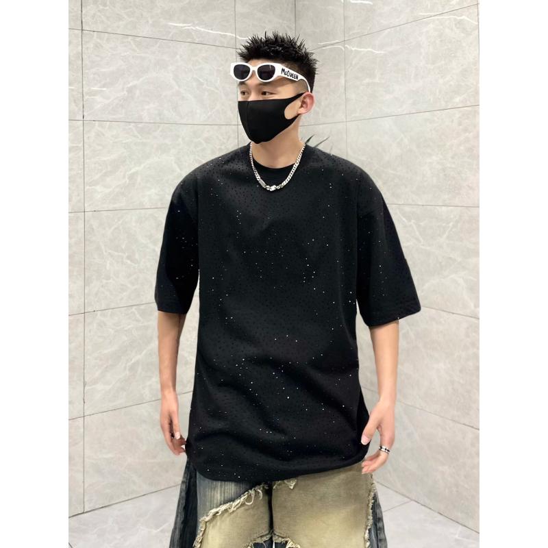 樂天商城 - Tシャツ メンズ 短袖 綿素材 条紋柄 ルーズフィット 夏 接触冷感 抗菌加工 ブラック ホワイト 日常使い ストリートスタイル かわいいデザイン 軽量薄手 伸縮性 高級感 黒白配色 ティーン向け カジュアルウェア トップス インナー 半袖 純綿 吸湿速