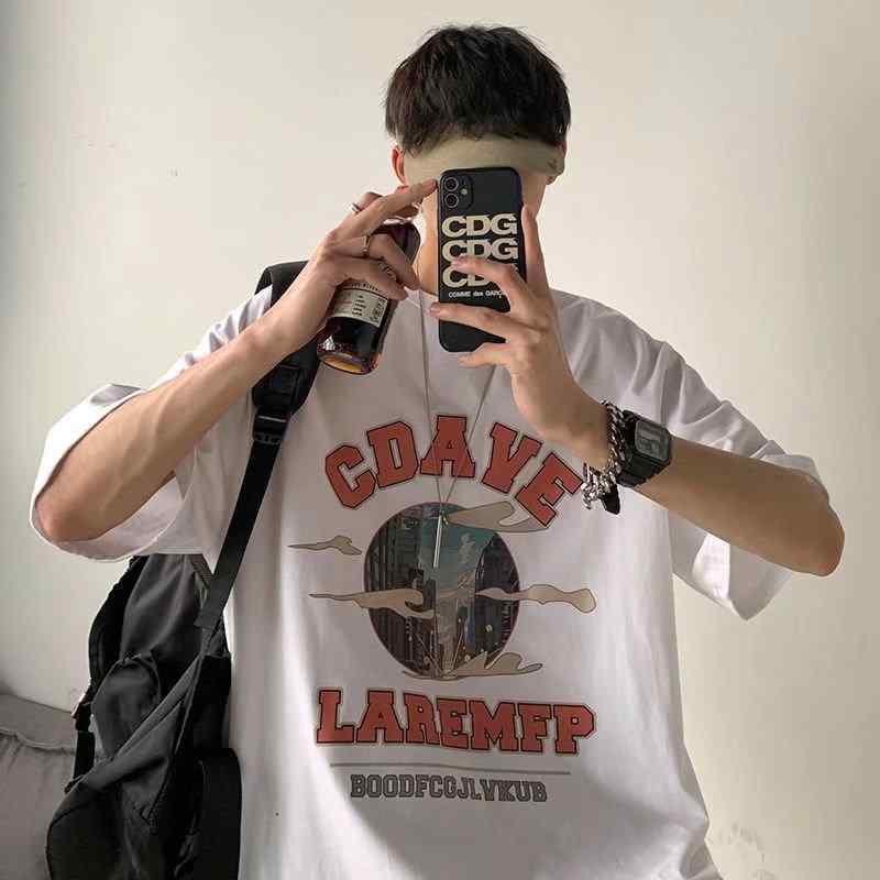 Brazil （Clubs） - Tシャツ メンズ レディース ユニセックス 半袖 短袖 トップス 復古 ストリート ストリートファッション ストリートスタイル 条紋 ストライプ 柄 プリント ロゴ 綿 コットン 100% 素材 ゆったり ルーズ シルエット ビッグシルエット 丸首 クル