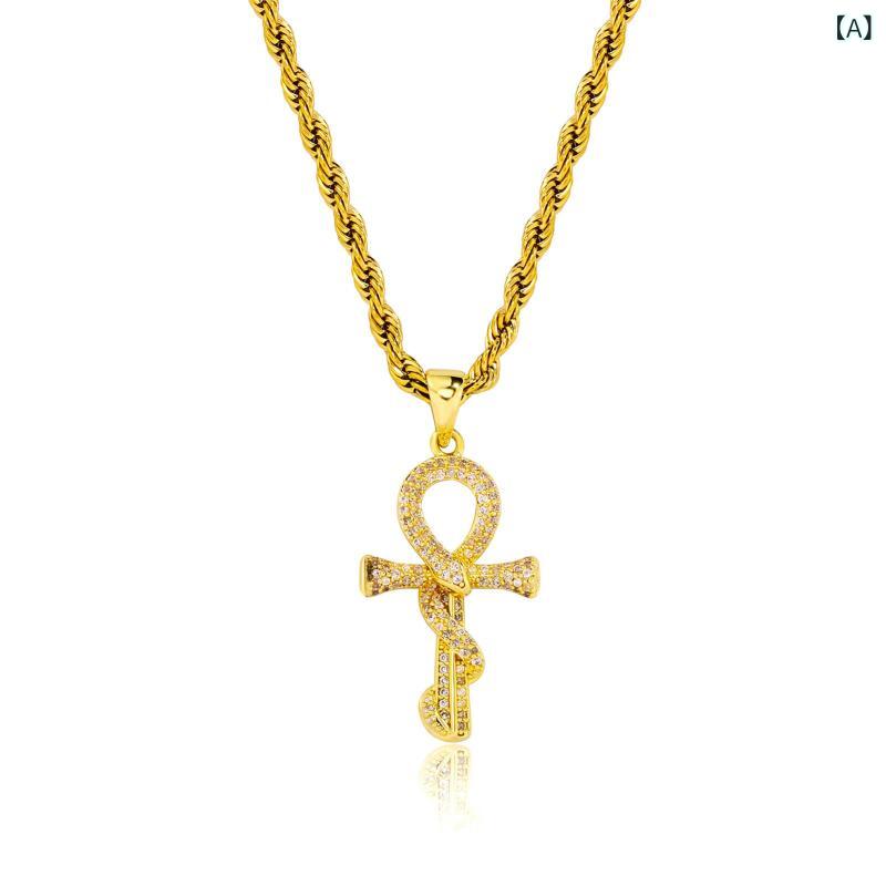 ・主な素材: 銅・スタイル: ヒップホップ・カテゴリ: ネックレス・カラー展開: 金色（2.0麻花链付き）、銀色（2.0麻花链付き）、蛇耳钉（金色）、蛇耳钉（銀色）・流行要素: 蛇