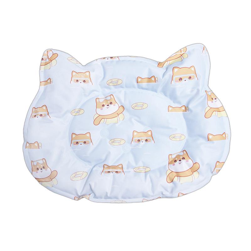 ペットベッド 猫用 犬用 丸型 クールマット ジェルマット 接触冷感 涼しい 通気性 滑り止め オールシーズン 室内用 快適 休息用