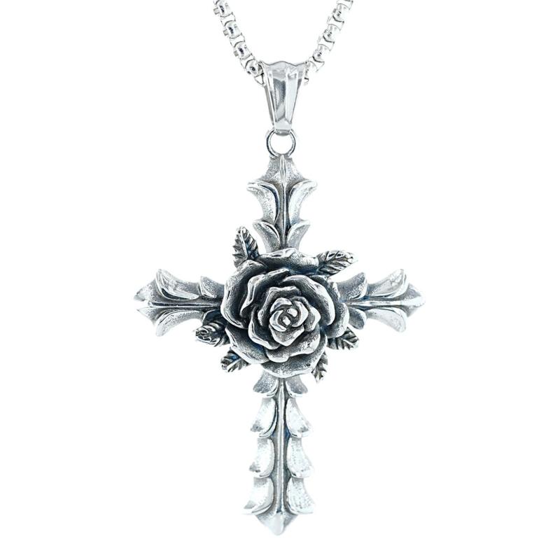 ・スタイル: 復古・製品カテゴリ: ネックレス・素材: チタンスチール・処理工芸: 精工・カラー展開: 単吊坠不含链、単吊坠+如図鏈