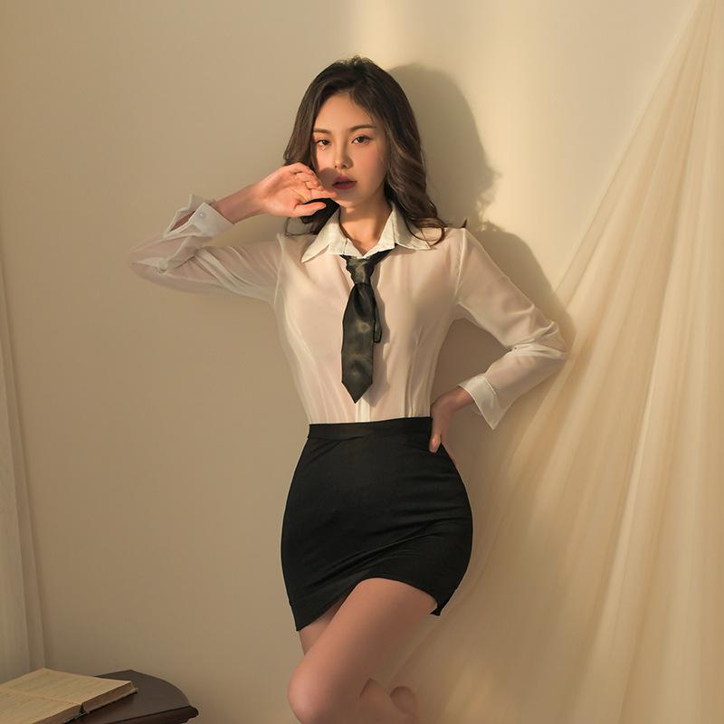 コスプレ衣装 女性用 セクシー OL制服 教師風 タイトミニスカート 包み込み 純欲ス...