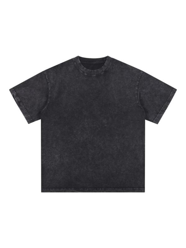 Rakuten - Tシャツ メンズ レディース ゆったりオーバーサイズ 短袖 純棉 薄手 夏用 洗いざらし加工 ユニセックス 日常着 ブラック ベージュ ピンク系 グリーン アイボリー グレー 通勤 普段使い 吸湿速乾 軽量 通年対応