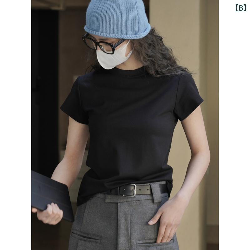 Tシャツ 女性用 春夏 接触冷感 修身 弾力 ...の紹介画像3