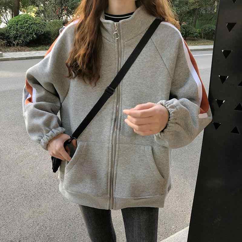 ・カテゴリ: スウェット・ニット・スタイル: 通勤・主な素材: ポリエステル95%以上・袖丈: 長袖・袖型: フリル袖・ネックライン: スタンドカラー・流行要素: チェーン・カラー展開: グレー薄手、ブラック薄手、グレー加绒加厚、ブラック加绒加厚・サイズ展開: XS、M、L、XL、2XL