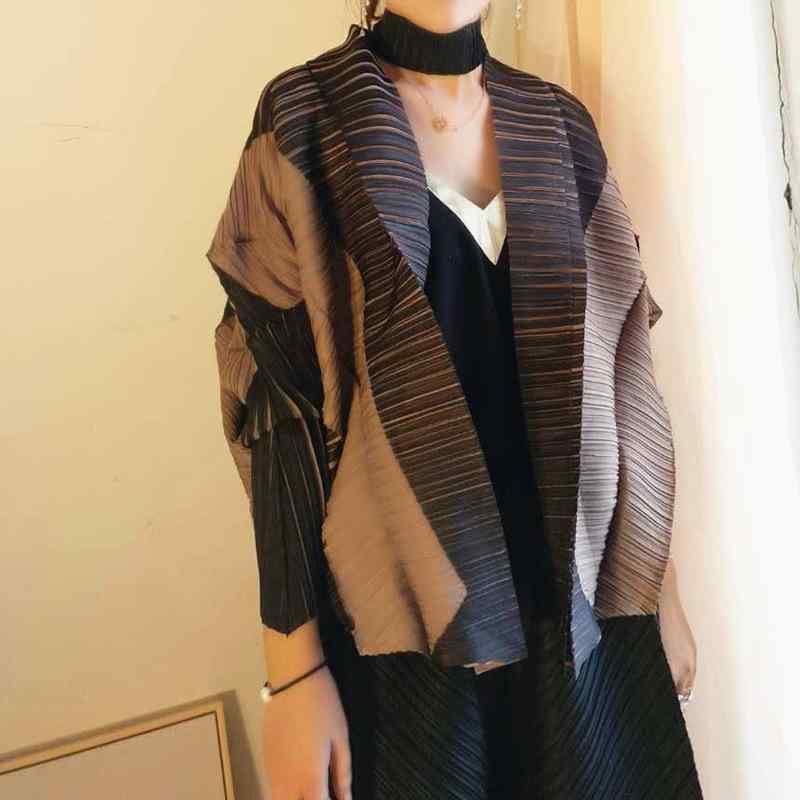 樂天商城 - レディース 外套 長袖 ショールカーディガン 薄手 韓風 ゆったり バットスリーブ 短丈 ポリエステル セージカラー ミリタリーグリーン グレイパープル OL通勤 気質スタイル ワイドシルエット 立襟 シングルブレスト 普通丈 長袖 ゆったり 接触冷感