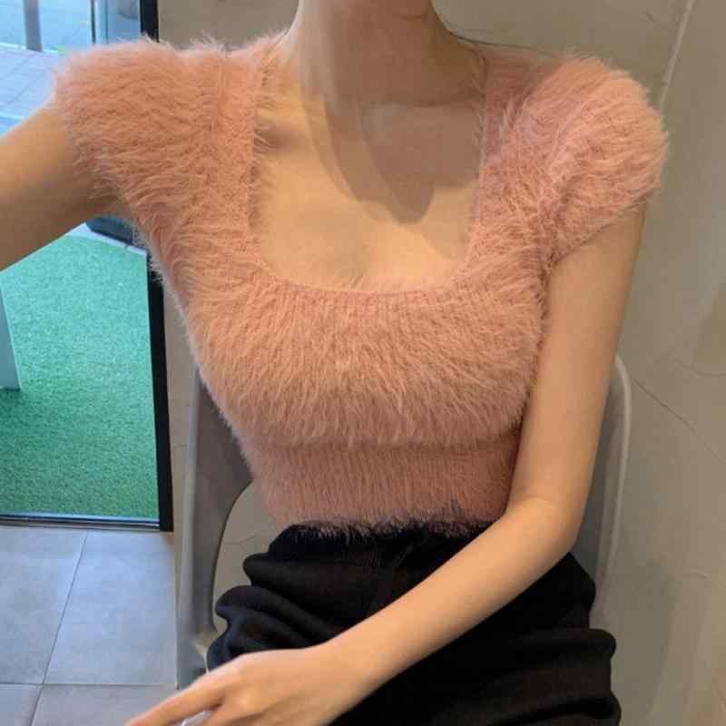 ・カテゴリ: 毛衣・スタイル: 性感風・柄: 純色・厚さ: 中厚・組み合わせ: 単品・着用方法: プルオーバー・フィット: スリムフィット・袖型: 標準袖・ネックライン: スクエアネック・袖丈: 3/4袖・衣丈: 短め(40cm<衣長≤50cm)・カラー展開: 白色、粉色、ベージュ・サイズ展開: 均碼
