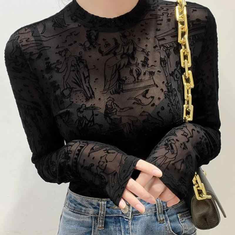 ・カテゴリ: Tシャツ・スタイル: 通勤・主な素材: ポリエステル70-80%・柄: 条紋/格子・デザイン: 開き、刺繍・袖丈: 長袖・フィット: スリム・衣丈: 普通(50-65cm)・ネックライン: クルーネック・カラー展開: ブラック・サイズ展開: 均一