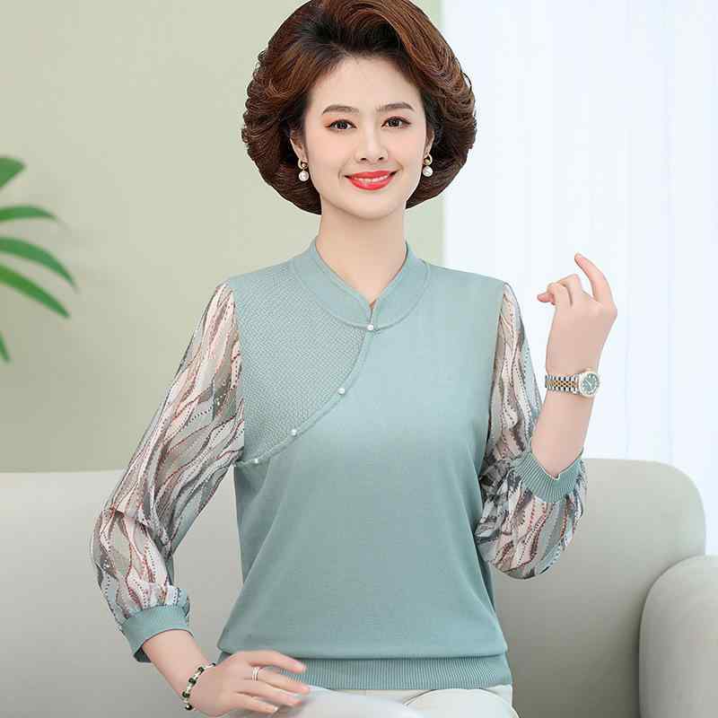 ・カテゴリ: Tシャツ・スタイル: 御姐風・主な素材: 醋酸繊維70%以上・柄: 彩虹・ネックライン: 立領・袖丈: 七分袖・袖型: ラグラン袖・カラー展開: 米白色、青・サイズ展開: M、L、XL、2XL、3XL、4XL、5XL