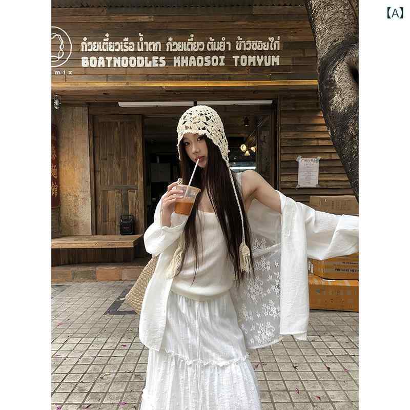 ・主な素材: 蕾丝95%以上・柄: 無地・袖丈: 長袖・スタイル: 気質通勤、都市・カラー展開: 白色・サイズ展開: S、M、L、XL、2XL・版型: ワイド・ネックライン: スタンドカラー・袖型: スタンダード