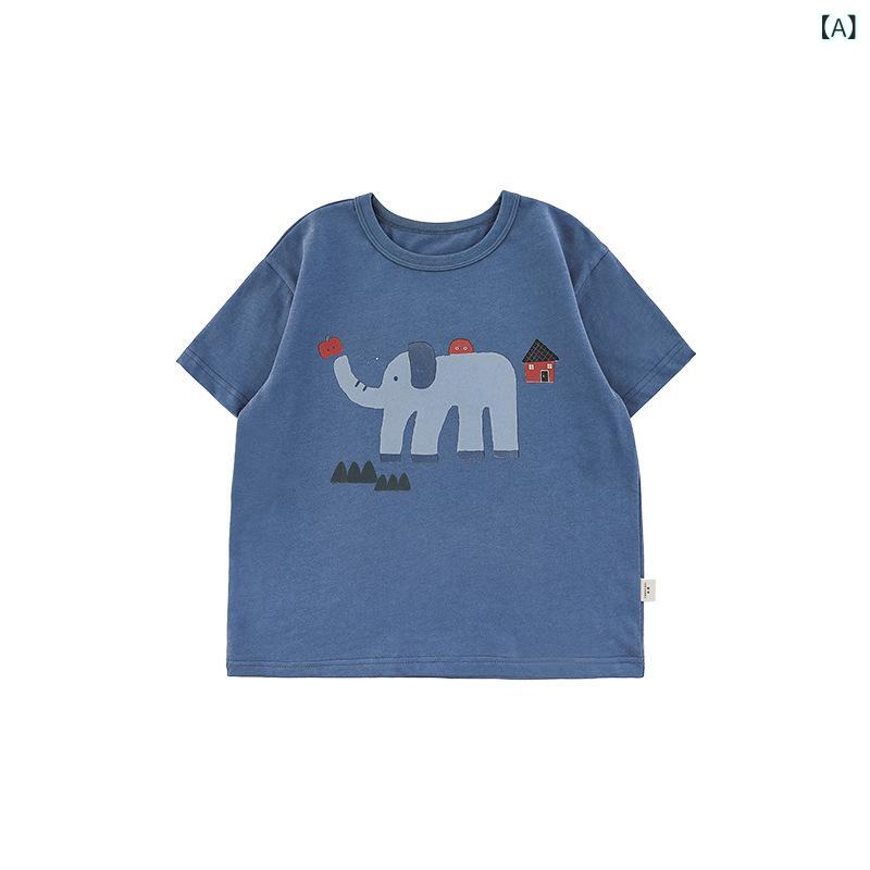 乐天商城 - 女の子 Tシャツ 連帽 外套 短パン セット 夏 綿100 柔らかい 丸首 短袖 軽量 カジュアル 牛仔 米 杏 麻 紺 かわいい カード 柄 80-140cm