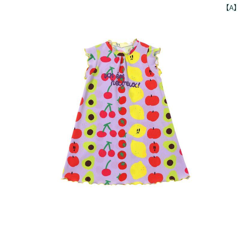 Rakuten - 子供服 セットアップ 男の子 女の子 夏服 綿素材 短袖 Tシャツ プリント 長ズボン 薄手 褶皱 加工 化粧纖維 混紡 ポリエステル コットン 混紡 かっこいい かわいい 印花 柄 切り替え 色 ピンク系 紫 黄色 果物 モチーフ 条紋 蝶結び ヘアア