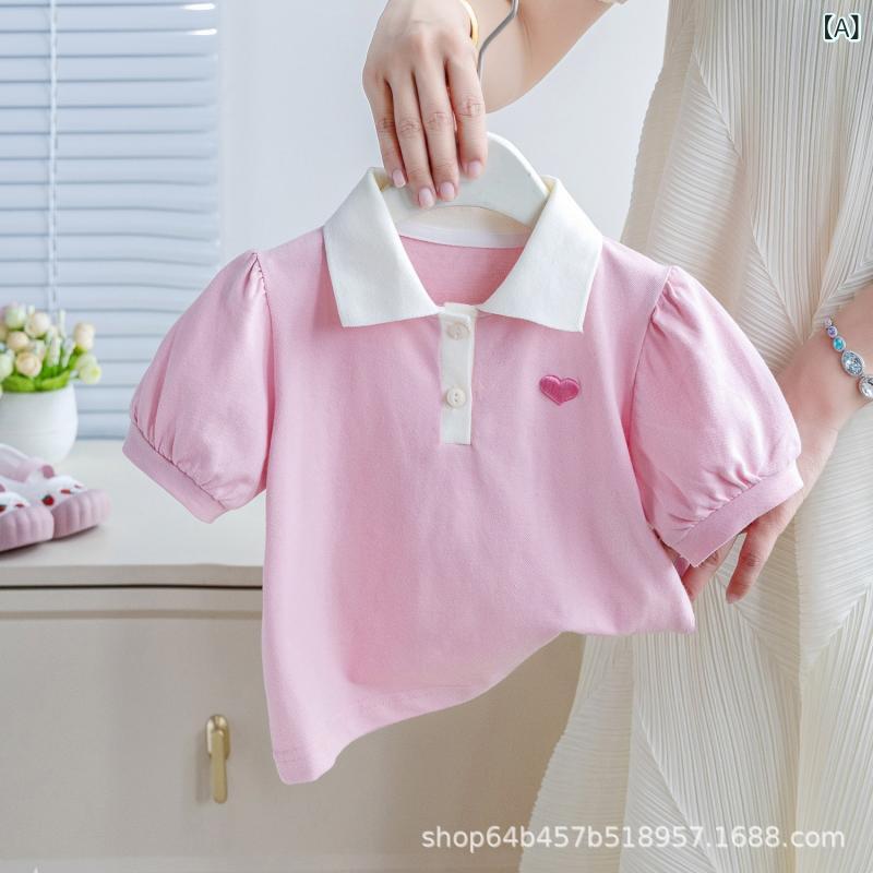 ・カテゴリ: 童Tシャツ・スタイル: 百搭・主な素材: 綿90%・袖丈: 短袖・ネックライン: 円領・柄: 無地・要素: 可愛い、プリント、配色・機能: 吸湿排汗・カラー展開: ピンク、ホワイト・サイズ展開: 80、90、100、110、120、130