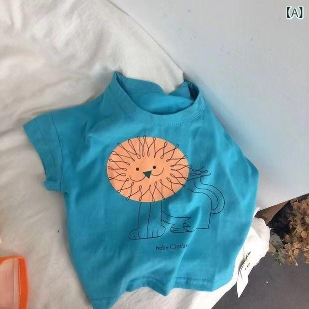 ・カテゴリ: 童Tシャツ・スタイル: 韓版・主な素材: 綿90%・袖丈: 短袖・ネックライン: 丸首・柄: プリント・カラー展開: 湖水藍ライオン短袖、炭灰色グラデーション印花短袖、ミルク白色play印花短袖、白色短T・サイズ展開: 90cm、100cm、110cm、120cm、130cm、140cm、150cm・対象年齢: 中小童(3~8歳)・要素: 卡通、可愛、潮範