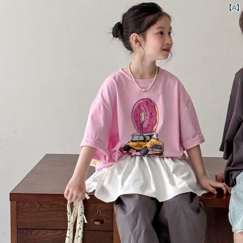 ・カテゴリ: 童Tシャツ・スタイル: 韓版・主な素材: 綿100%・袖丈: 短袖・柄: 卡通・ネックライン: 丸首・機能: 吸湿排汗・カラー展開: 粉色、灰色・サイズ展開: 90、100、110、120、130、140、150