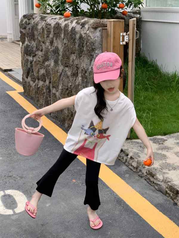 ・カテゴリ: 童セット・スタイル: 韓国風・セット内容: Tシャツとパンツ・セット件数: 2点・対象年齢: 3〜8歳・対象身長: 100〜140cm・袖丈: 短袖・フード: なし・パンツ丈: 9分丈・加工: 柔軟加工・厚み: 薄手・柄: 卡通・トップス: プルオーバー・素材: 綿・主素材: 綿90%・パターン: 卡通・身長対応: 90cm,100cm,110cm,120cm,130cm,140cm,150cm