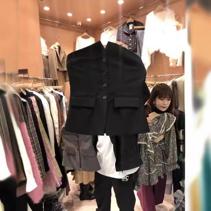 女の子 トップス 夏 メンズ風 チューブトップ ベアトップ 修身 レイヤード 肩出し ...