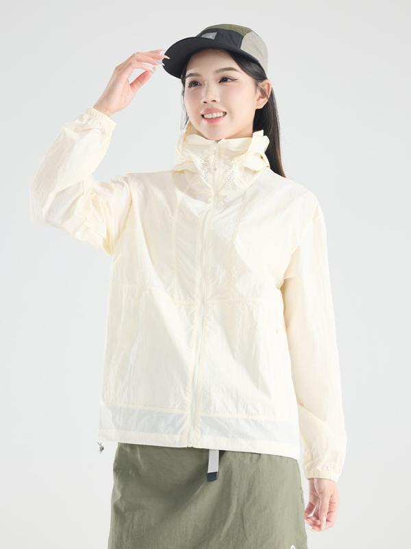 Other - 防晒衣 男女兼用 メンズ レディース 夏 春夏 軽量 薄手 速乾 透気 超軽 UPF50+ 紫外線カット 連帽 錦纶 素材 純色 杏色 グレー 緑 登山 徒步 キャンプ 釣り 旅行 屋外 アウトドア ジャケット コート ランニング サイクリング ハイキン